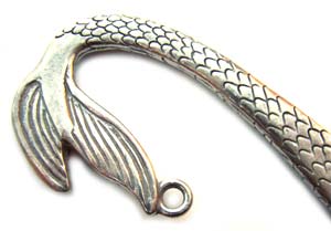 Mermaid Silver Pewter Bookmark