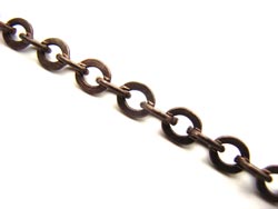 Vintaj Natural Brass Cable Chain 3.5 x 4mm (open link) per half foot