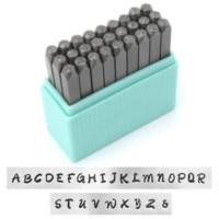Basic Bridgette Alphabet Upper Case Letter 3mm 1/8 Stamping Set - ImpressArt