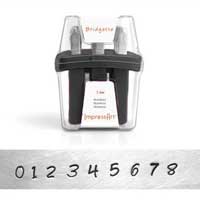 ImpressArt Premium Bridgette Number 3mm 1/8 Stamping Set