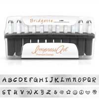 ImpressArt Premium Bridgette Alphabet Upper Case Letter 3mm 1/8 Stamping Set