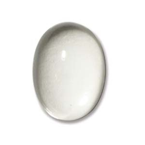 Cabochon - Preciosa Transparent Glass 25x18mm Oval x1