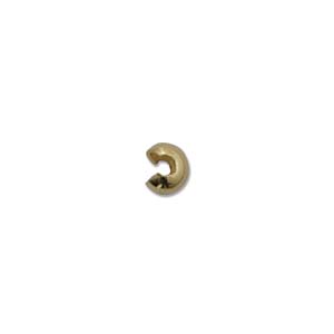 Gold Plated 3mm Crimp Cover Bead x144