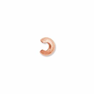 Copper Plated 4mm Crimp Cover Bead x144
