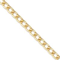 Vintaj Vogue Solid Brass Curb Chain 3.4x5.1mm (open link) per half foot