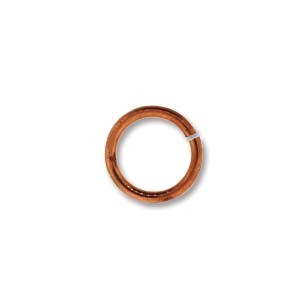 Pure 100% Copper Jumprings - 8mm 18g Open Jump Ring 6mm i.d x25