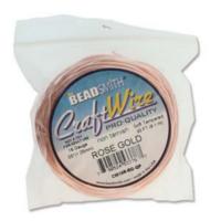 Beadsmith Jewellery Wire 14ga Rose Gold per 10ft Coil