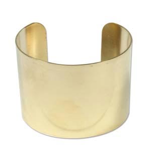 Brass Cuff Bracelet Blank Flat 2 inch 49mm High