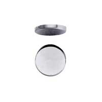 Sterling Silver 18mm Round Plain Cup Bezel Mount Setting x1