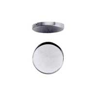 Sterling Silver 20mm Round Plain Cup Bezel Mount Setting x1