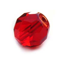 Czech Glass Fire Polished beads 10mm Siam Ruby x25
