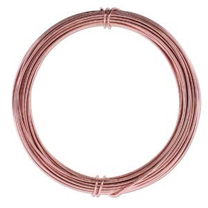 Aluminium Wire 12 gauge (2mm) x39ft (12m) Rose Gold