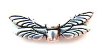 TierraCast Pewter Fine Silver Plated 20mm Dragonfly Wing Bead x1 