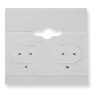 Earring Display Card 1.5x1.5 inch Grey Velvet 10 pk 