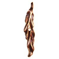 Trinity Brass Antique Copper 30x6mm Small Leaf Toggle Bar x1