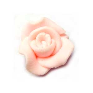 Handmade Sculpted Fimo Rose Beads - Pale Rose