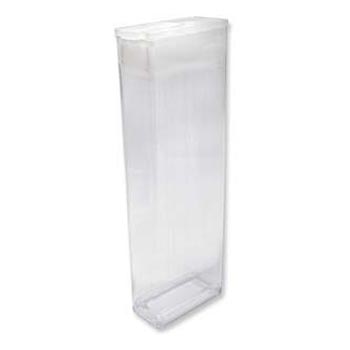 Plastic Flip Top Clear Storage Tube 78x26.5x12.5mm x1