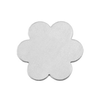 Aluminium Soft Strike Metal Stamping Blank 20ga 23.2mm 6 Petal Flower x1 