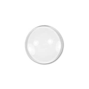 Domed Cabochon Transparent Glass 10mm (x3mm) Round x5