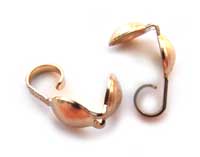 Gold Filled 3.7mm Cup Callottes Clamshell Bead Tip x1