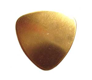 Brass Small Guitar Pick 22x21.7mm 24g Stamping Blank x1