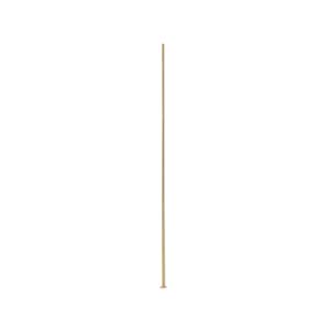 Base Metal Headpins 21 gauge 3 inch, 76mm Gold Plated x36