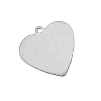 Aluminium Soft Strike Heart Drop 16.4x16mm 20g Metal Stamping Blank x1