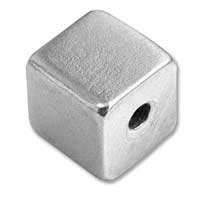 Pewter Soft Strike Cube 12mm 1/2” Stamping Blank x1