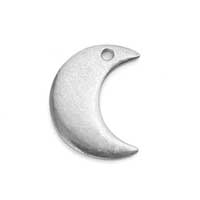 Pewter Soft Strike Crescent Moon, 7/8 x 3/4 inch 16g Stamping Blank x1