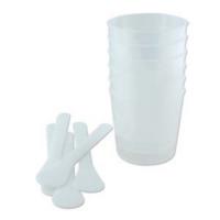 ICE Resin Large 2 oz Measuring Cups and Sticks x5 (New Style)