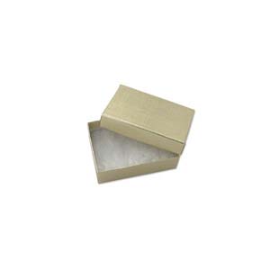 Jewellery Gift Boxes Gold Foil 3.25x2.25x1in, 80x56x26mm