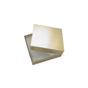 Jewellery Gift Boxes Gold Foil 3.5x3.5x1in, 90x90x26mm