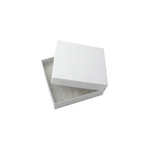 Jewellery Gift Boxes White Swirl 3.5x3.5x1in, 90x90x26mm