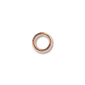 Rose Gold Plated Jump Rings, 6mm (4mm id) 18ga, Beadsmith, approx 144pc