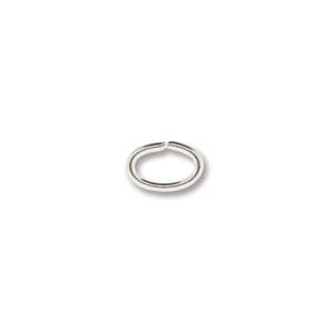Silver Plated Oval 4x6mm Jump Rings x144