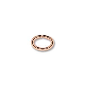 Copper Plated Oval 4x6mm Jump Rings x144