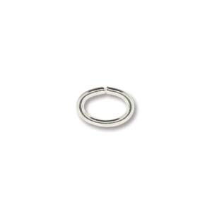 Silver Plated Oval 5x7mm Jump Rings x144