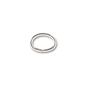 Silver Plated Oval 6x8mm Jump Rings x144