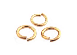 Gold Tone Jump Rings ~ 5mm 19g x 9gms approx 110