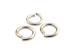 Silver Tone Jump Rings ~ 5mm 19g x 9gms approx 110
