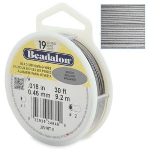 Beadalon Stringing Wire 19 Strands .018 (.46mm) Bright