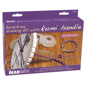 Beadsmith, Round Plate with Handle Kumihimo Braiding Kit, Starter Pack