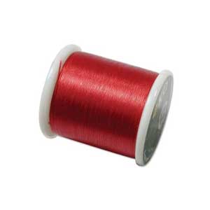 KO Beading Thread, Rich Red, 50m, 55 yds