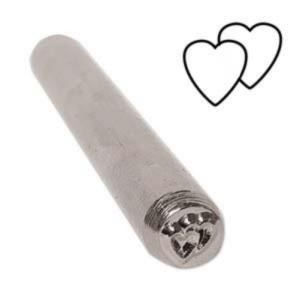 Stamping Tool Design - Overlapping Hearts 6mm Pattern Punch Steel Stamp