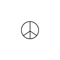 Stamping Tool Design - Peace Sign 6mm Pattern Punch Steel Stamp