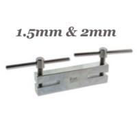 Beadsmith Double Metal 2 Hole Punch 1.5mm, 2.0mm, Jewellery Tools