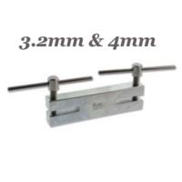 Beadsmith Double Metal 2 Hole Punch 3.2mm, 4mm, Jewellery Tools