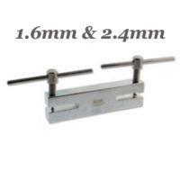 Beadsmith Double Metal 2 Hole Punch 1.6mm, 2.4mm, Jewellery Tools