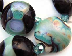 SOLD - Artisan Glass Lampwork Beads ~ Celeste Set