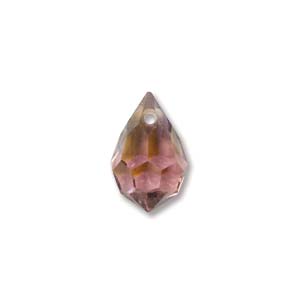 Preciosa Crystal Beads 10x6mm Drop - Amethyst Light AB